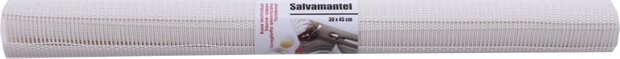 placemat rechthoekig lijnen 45 x 30 cm PVC wit