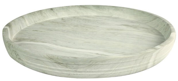 decoratiedienblad Johnson 45 x 5 cm beton grijs