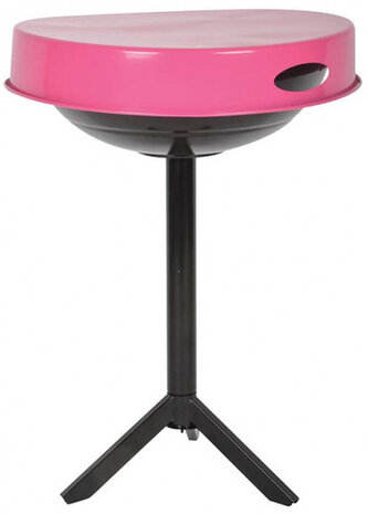 houtskoolbarbecue 46,5 x 63 cm zwart/roze