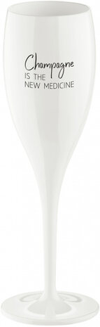 champagneglas Cheers No. 1 New Medicine 100 ml wit 6 stuks