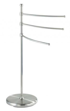 handdoekhouder Adiamo 28,5 x 90 x 53 cm staal zilver