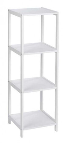 badkamerrek Oslo 4 planken 112 cm hout wit
