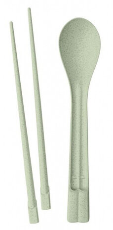 eetstokjes Dynasty 23 x 4,5 x 2,4 cm groen 3-delig