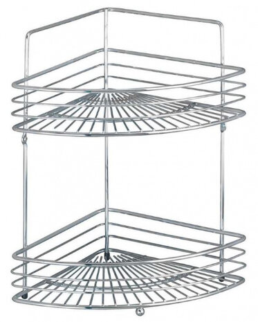 douche- &amp; badrekje Milano 31,5 x 37 cm staal chroom