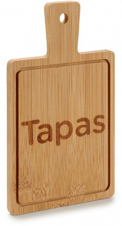 tapasplank 19,5 x 11 x 1 cm bamboe naturel