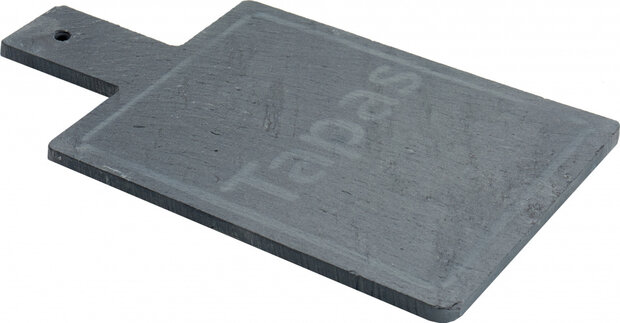 tapasplank 19,5 x 11 x 1 cm leisteen donkergrijs