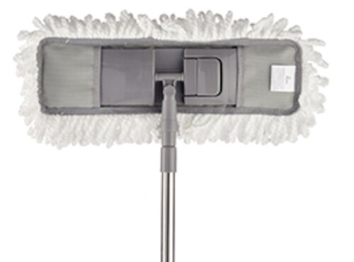 vloermop 46 x 17 x 130 cm verstelbaar grijs