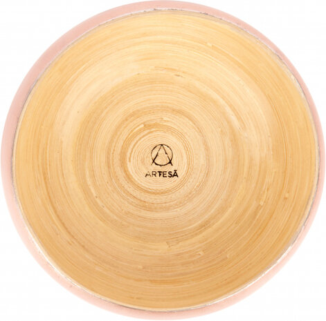 serveerschaal 17 x 7 cm bamboe koper/naturel