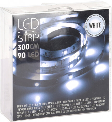 led-strip zelfklevend 90 led&#039;s 300 cm witlicht