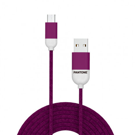 micro-usb-kabel 100 cm nylon paars