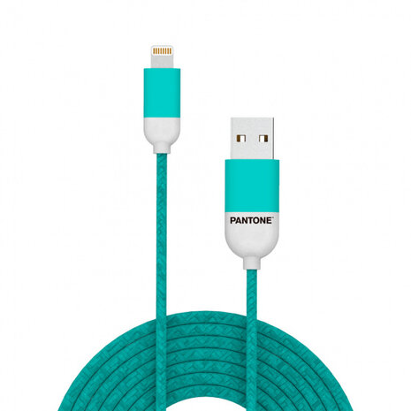 lightning-usb-kabel 100 cm nylon turquoise