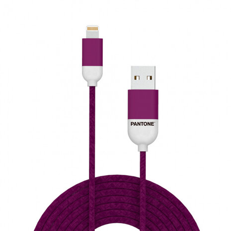 lightning-usb-kabel 100 cm nylon paars