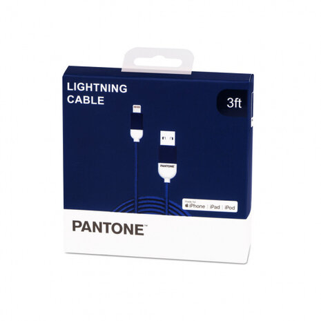 lightning-usb-kabel 100 cm nylon marineblauw