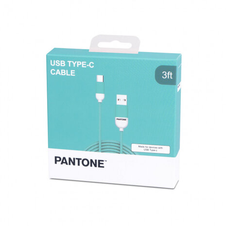 usb-C-kabel 100 cm nylon turquoise