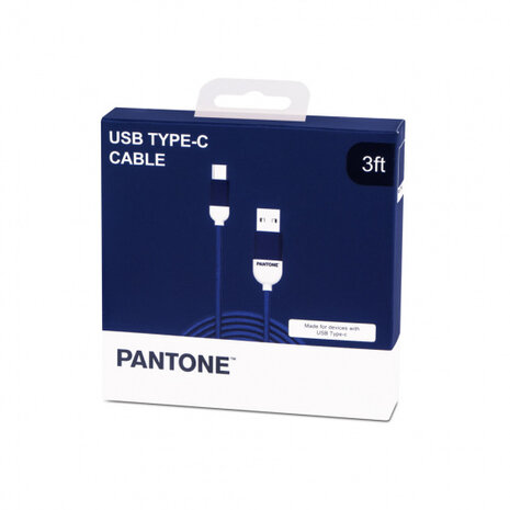 usb-C-kabel 100 cm nylon marineblauw
