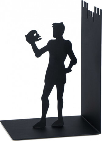 boekenstandaard Hamlet 12 x 10 x 17 cm staal zwart