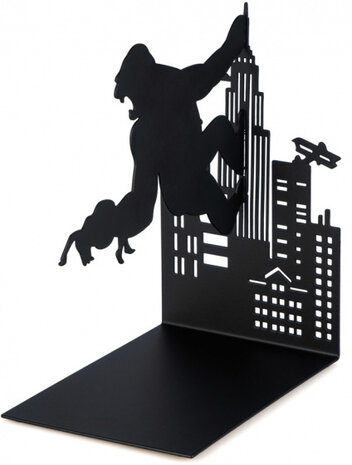 boekenstandaard Kong 14 x 10 x 17 cm staal zwart