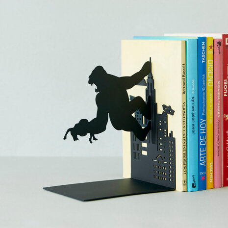 boekenstandaard Kong 14 x 10 x 17 cm staal zwart