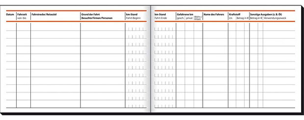 autologboek A6 papier groen/wit 40 vellen