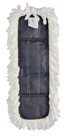 vloerwisser 43 x 13 cm polyester wit/donkergrijs