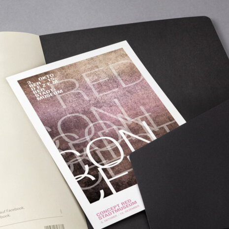 schrift Conceptum A4 softcover geruit zwart 64 bladzijden