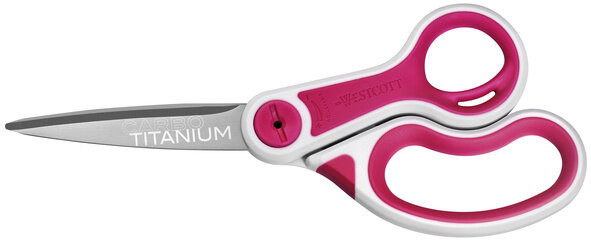 stofschaar Carbo Nitride 20,4 cm titanium roze/wit