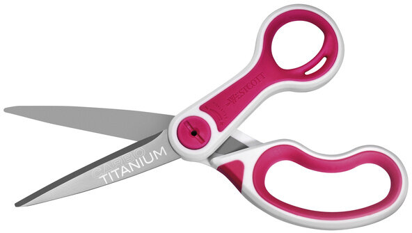 stofschaar Carbo Nitride 20,4 cm titanium roze/wit