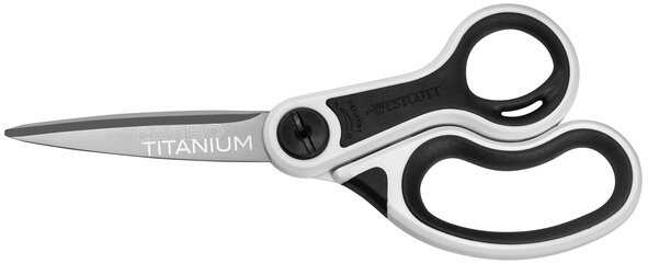 stofschaar Carbo Nitride 20,4 cm titanium zwart/wit