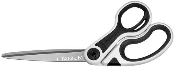 ​​​​​​​stofschaar Carbo Nitride 23 cm titanium zwart/wit