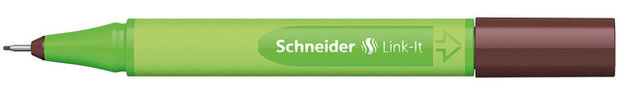 fineliner Link-It 0,4 mm rubber groen/donkerbruin