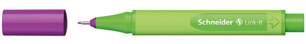 fineliner Link-It 0,4 mm rubber paars/groen