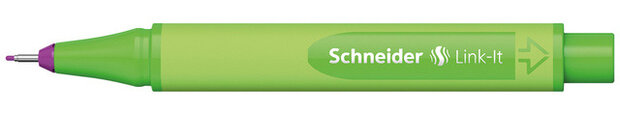 fineliner Link-It 0,4 mm rubber paars/groen