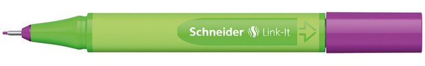 fineliner Link-It 0,4 mm rubber paars/groen