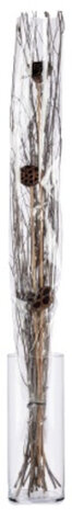 droogbloemen Sproeier 100 cm naturel/grijs/bruin