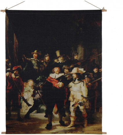 wanddoek Cosy Nachtwacht 100 x 135 cm textiel