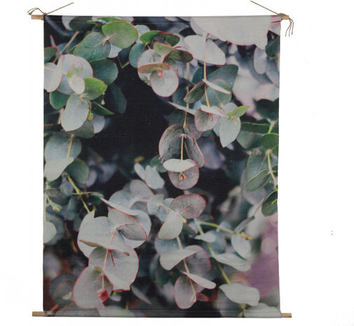 wanddoek Cosy Eucalyptus led 100 x 135 cm textiel