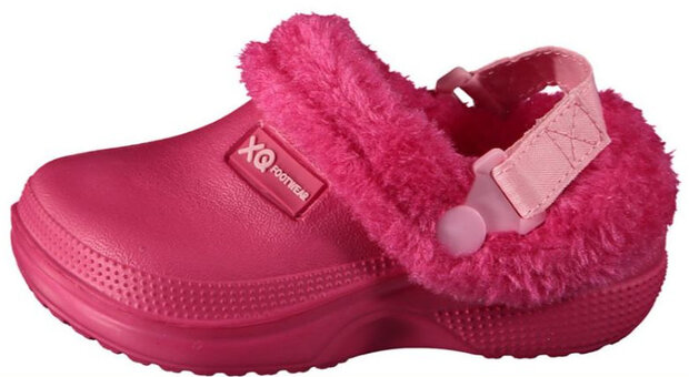 tuinklompen junior rubber/imitatiebond fuchsia mt 33-34