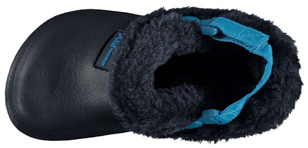tuinklompen junior rubber/imitatiebond navy mt 27-28