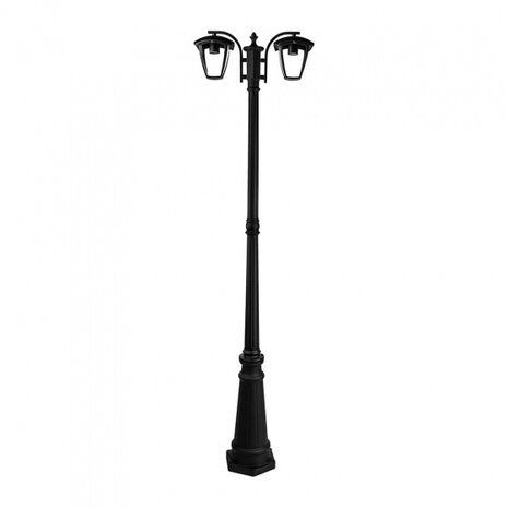 lantaarn VT-739 E27 60W 199 cm IP44 zwart