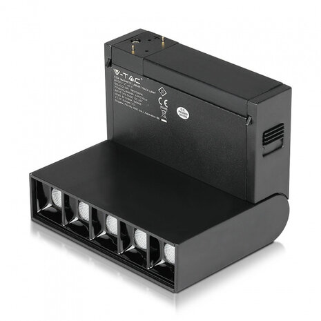 spotlight VT-4210 magnetisch 10W led 4000K IP20 zwart