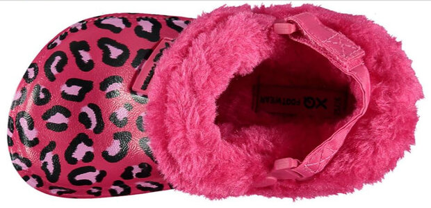 tuinklompen junior rubber/imitatiebond roze mt 31-32