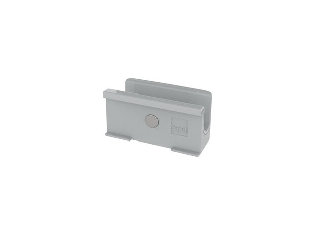 stiftenhouder glasbord 7,5 x 3,7 cm grijs 2-delig