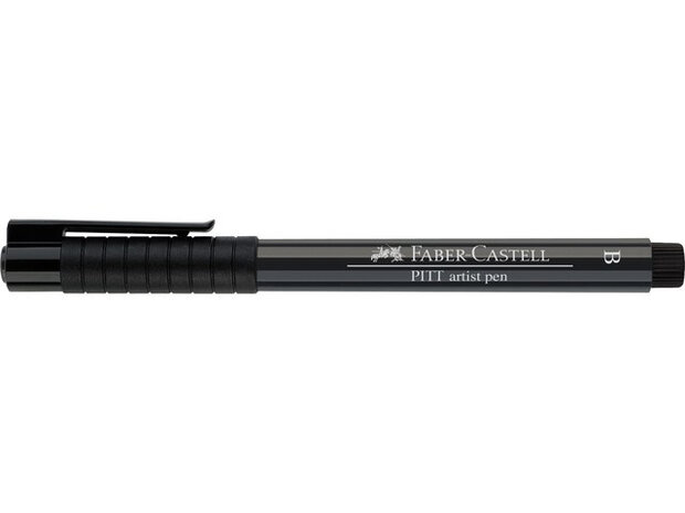 fineliner Pitt Artist B 135 donkergrijs/zwart