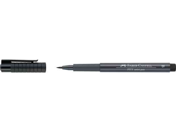 fineliner Pitt Artist B 135 donkergrijs/zwart