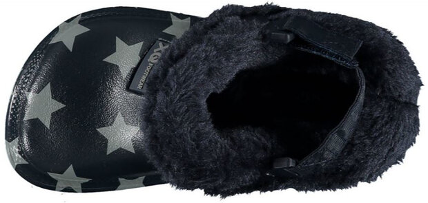 tuinklompen junior rubber/imitatiebond zwart mt 29-30