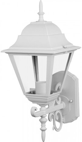 wandlamp VT-761 E27 60W 44,5 cm aluminium/glas wit