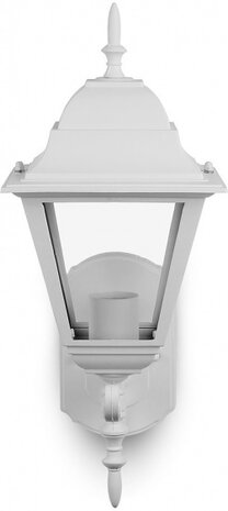 wandlamp VT-761 E27 60W 44,5 cm aluminium/glas wit