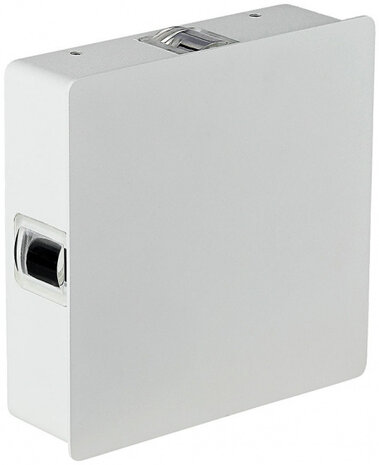 wandlamp VT-704 4W 3000K 15 x 5 cm aluminium/acryl wit