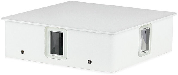 wandlamp VT-704 4W 3000K 15 x 5 cm aluminium/acryl wit