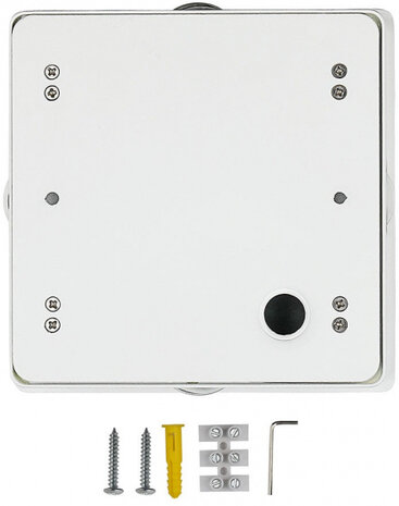 wandlamp VT-704 4W 3000K 15 x 5 cm aluminium/acryl wit